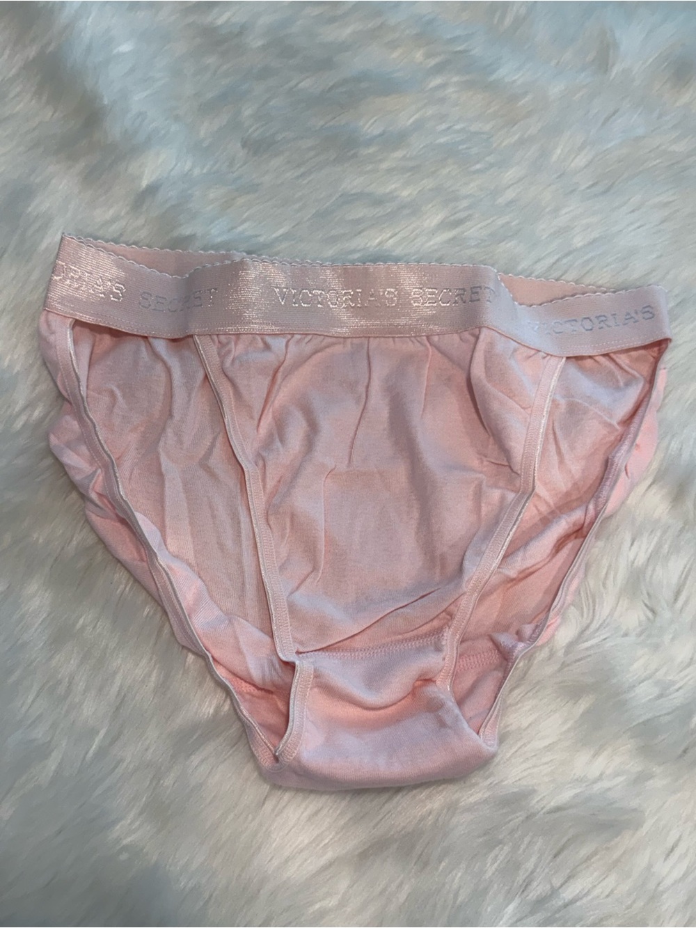 Victoria Secret Vintage Y2K Pink Signature Bikini Branded Waistband Panties L